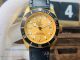 Perfect Replica Tudor All Gold Case Yellow Face Black Leather Strap 42mm Watch (2)_th.jpg